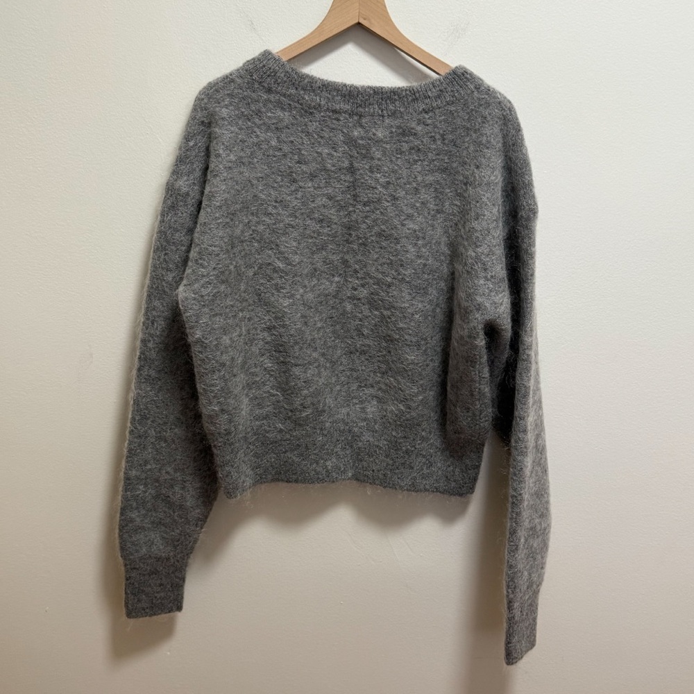 H&M mohair blend charcoal grey oversized fuzzy loose fit minimal scandi girl - Picture 8 of 12